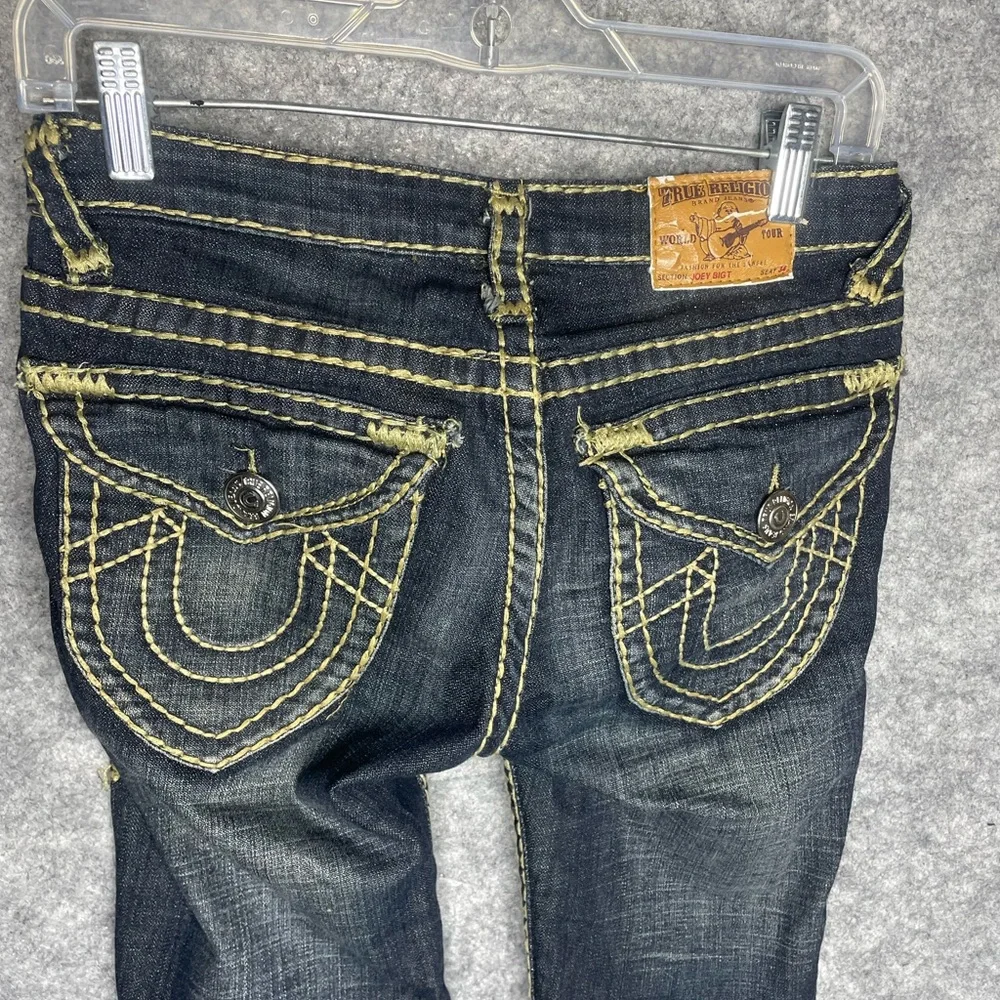 True Religion Women's Joey Big T Jeans Vera Cruz Dark Wash  Size 26 READ - Picture 3 of 11